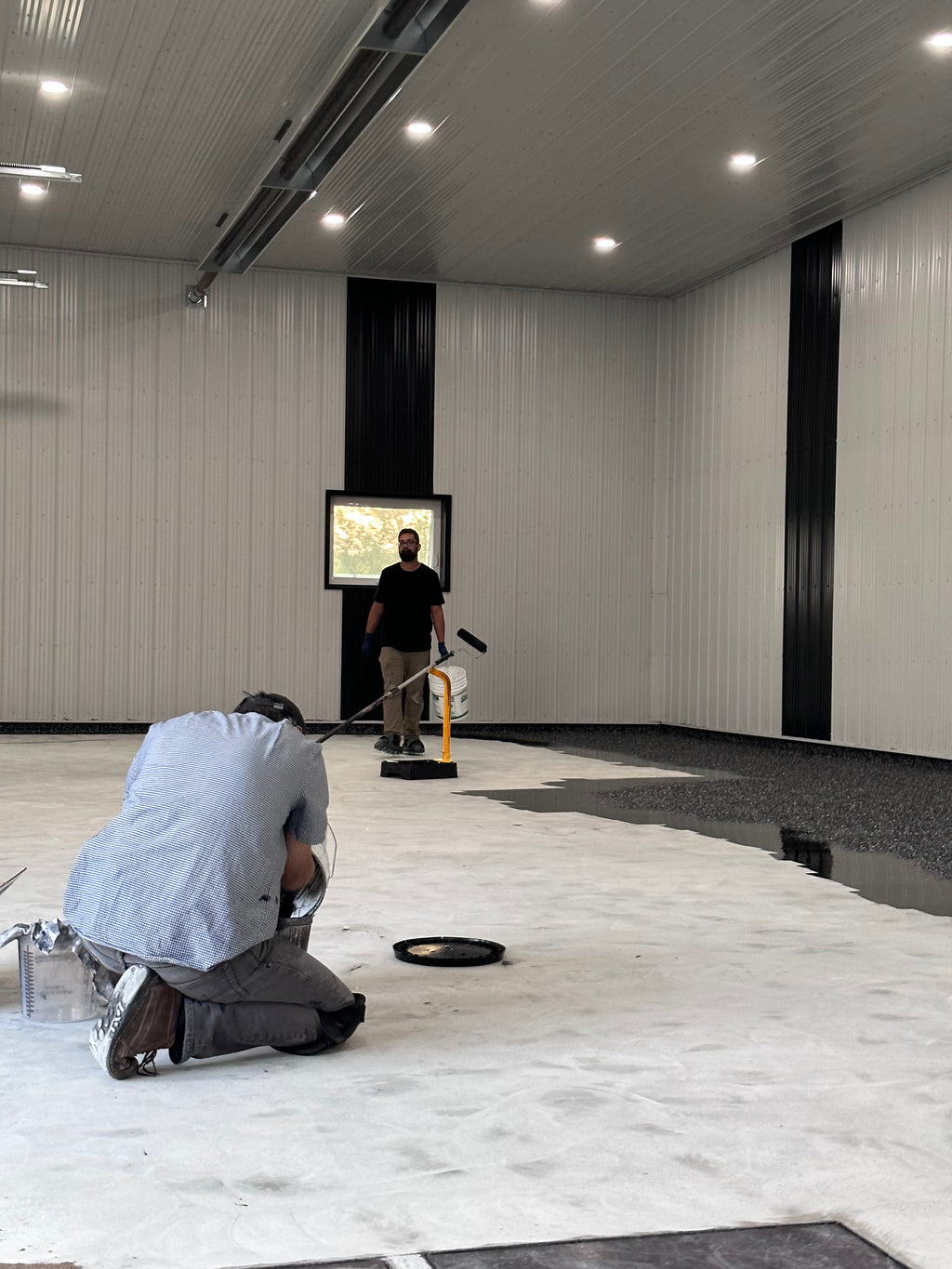 Before & After Epoxy Floor